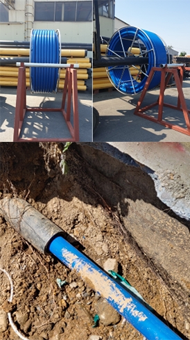 PIP (Pipe In Pipe) 시공 현장